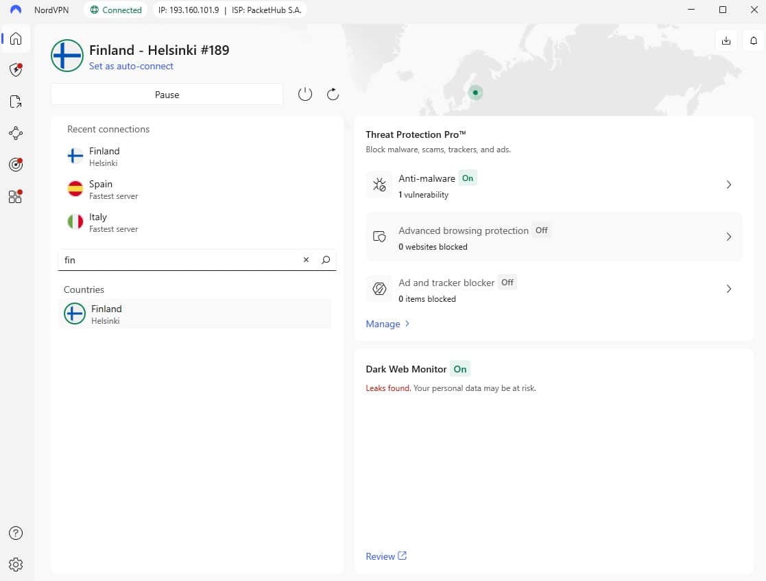 Yhdistä suomalaiseen palvelimeen Yhdistä suomalaiseen palvelimeen